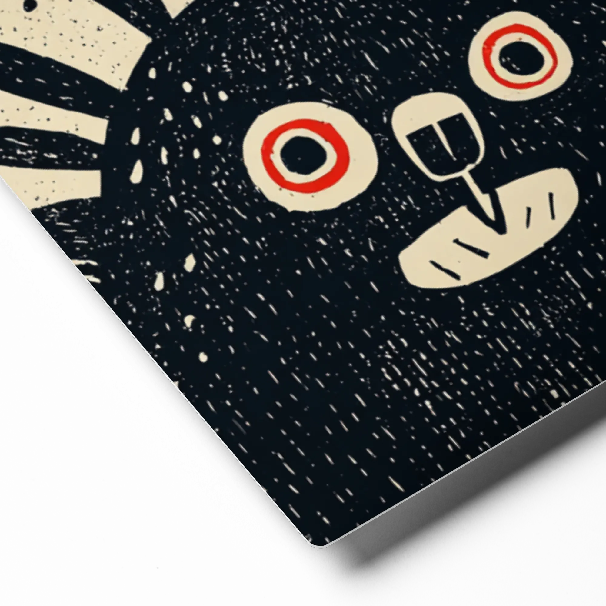 Primitive Block Print Creature | Art Print
