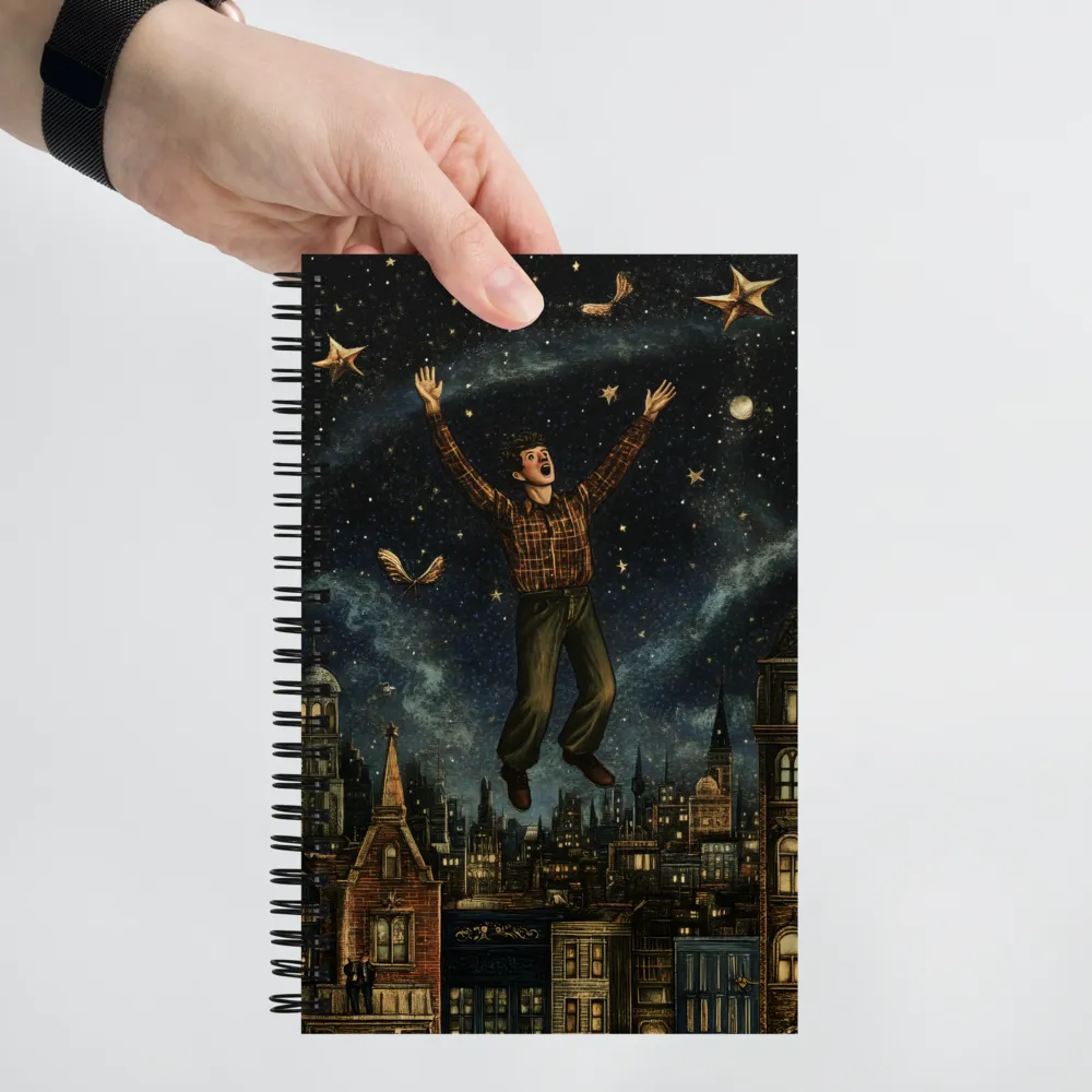 Star-Dusted Urban Flight 
 Spiral Notebook | 140 pages
