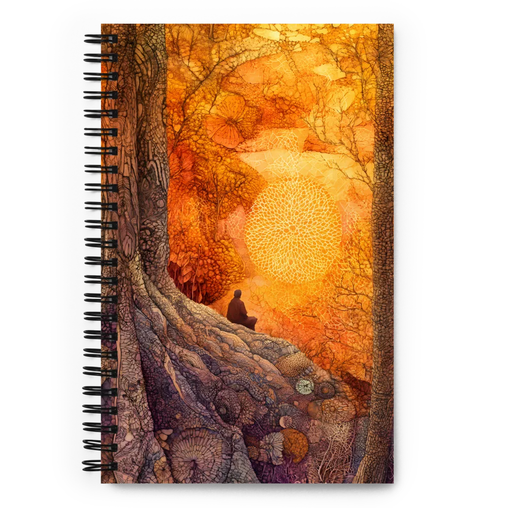 Meditative Forest Glow 
 Spiral Notebook | 140 pages