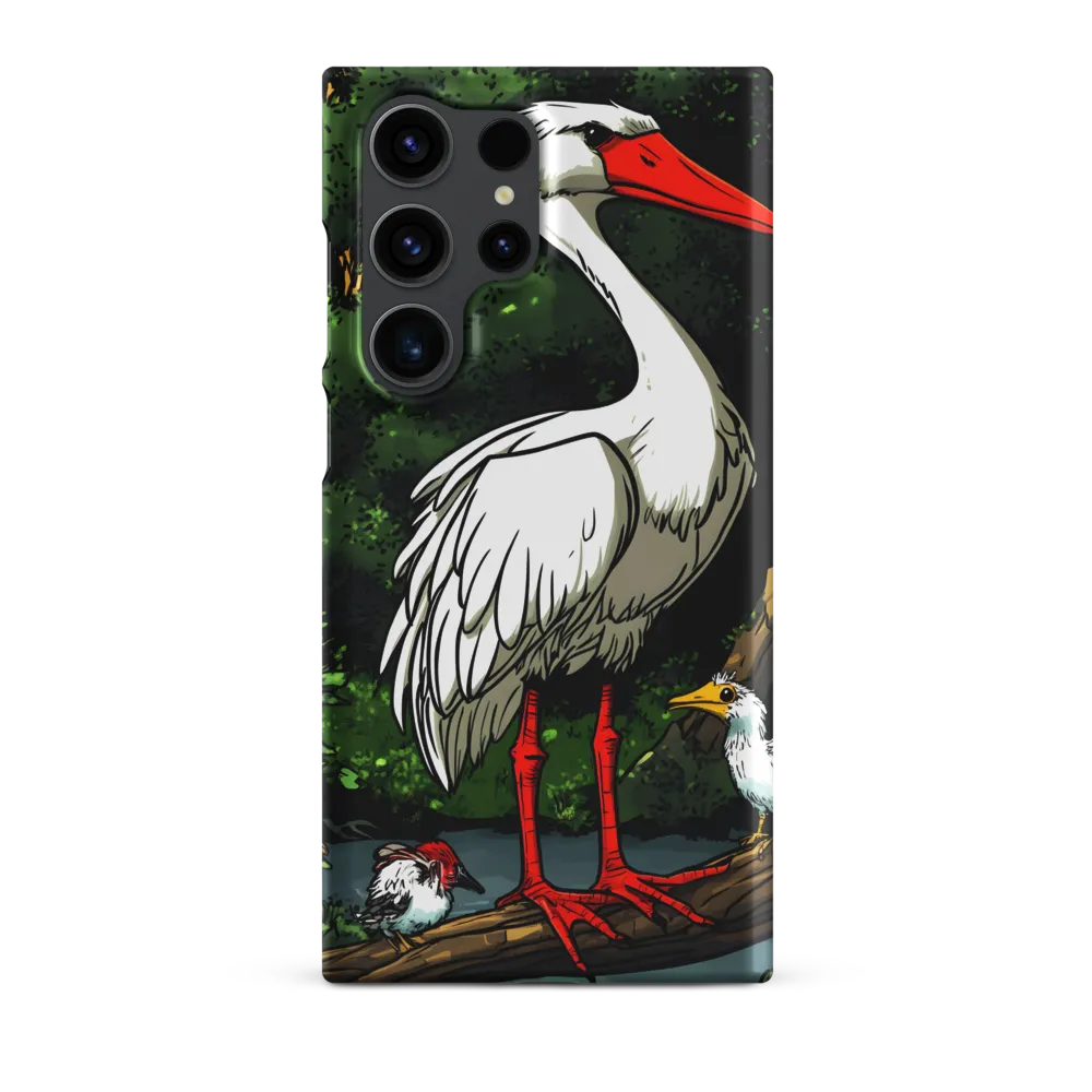 Stork and Birds in Nature | Phone Case