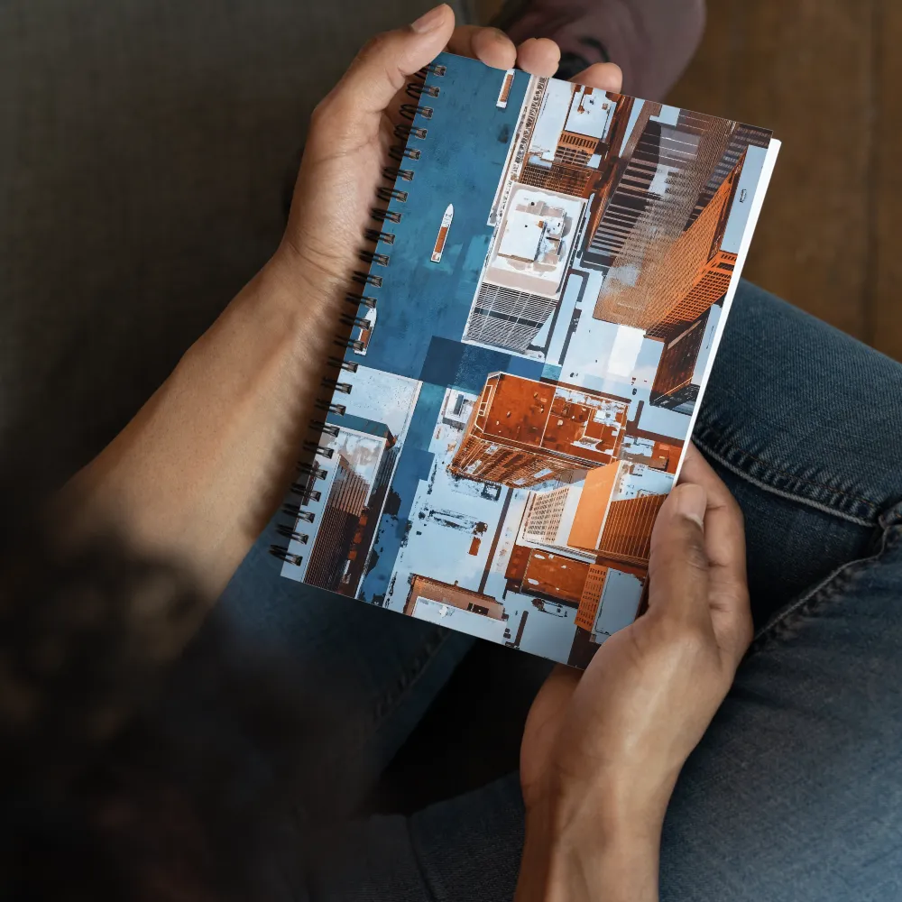 Winter City Aerial 
 Spiral Notebook | 140 pages