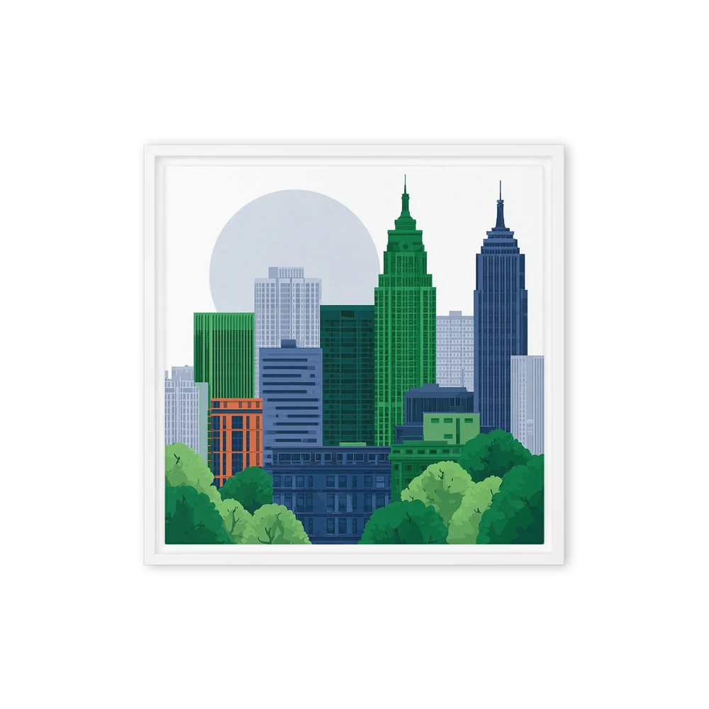 Emerald Skyline | Art Print