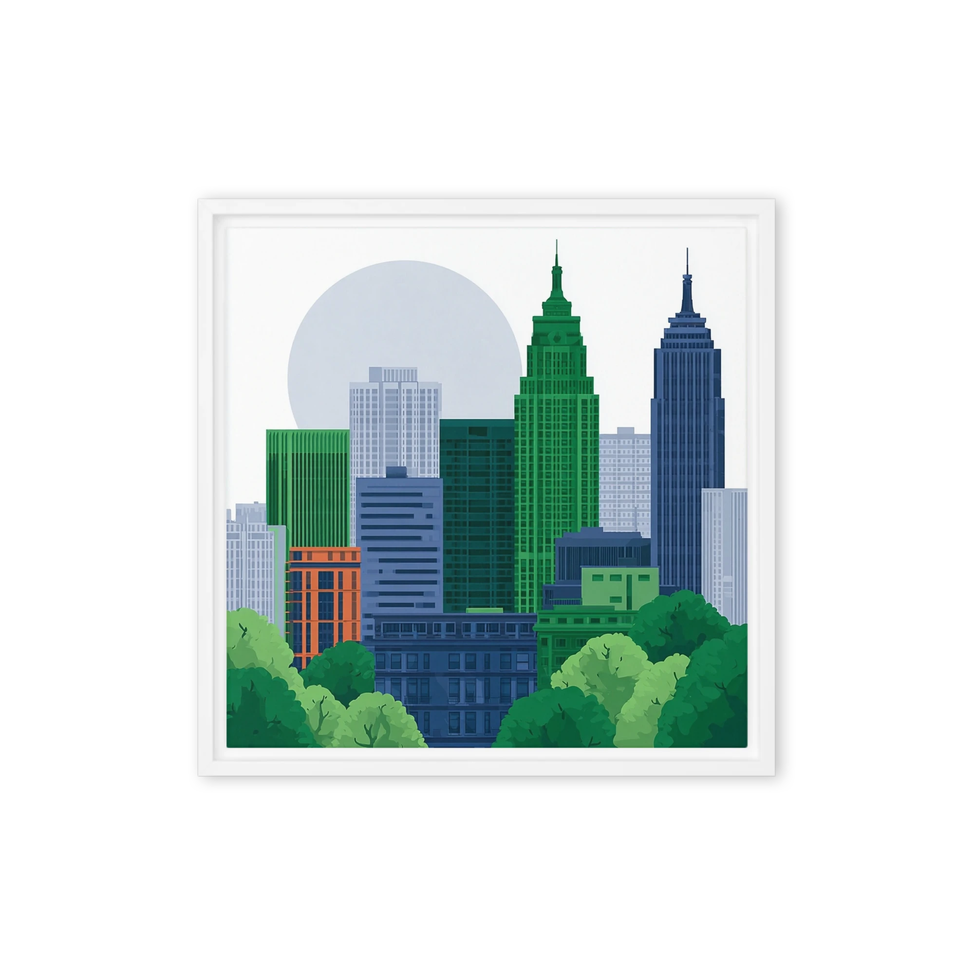 Emerald Skyline | Art Print