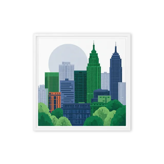 Emerald Skyline | Art Print