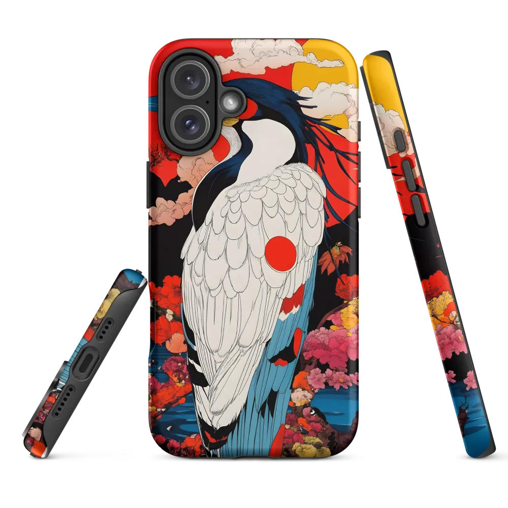 Stylized Bird in Dramatic Landscape