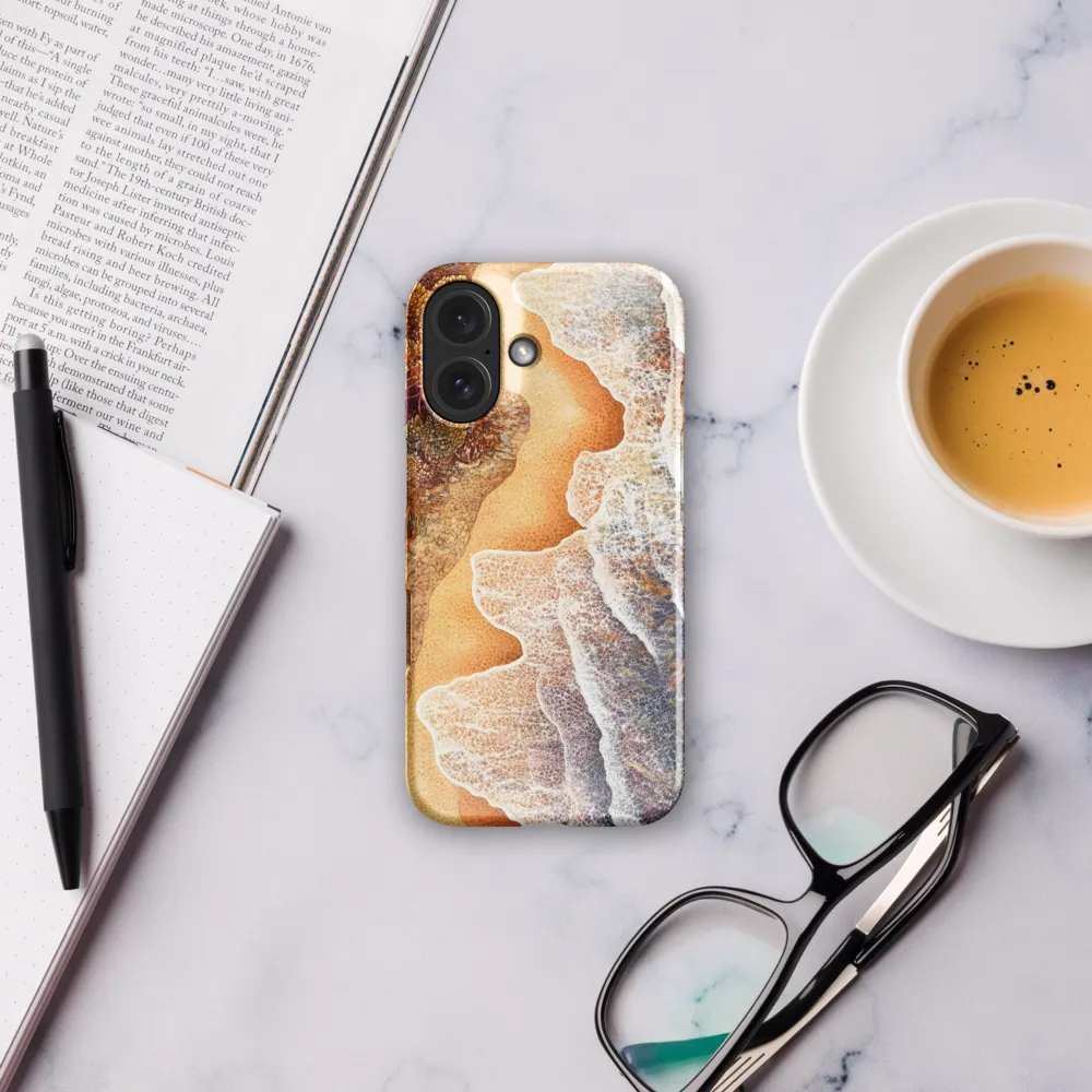 Golden Shoreline Mosaic 
 iPhone 14 Pro | Snap Case