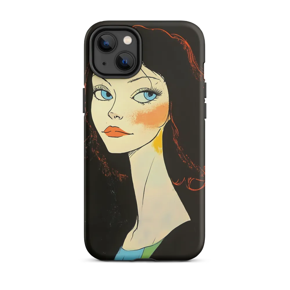 Fashion Model Portrait Illustration | Phone Case