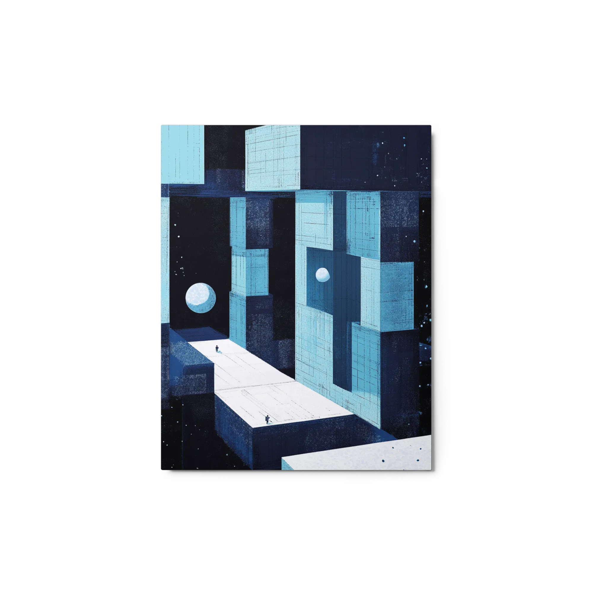 Voyage Through Blue Cubes