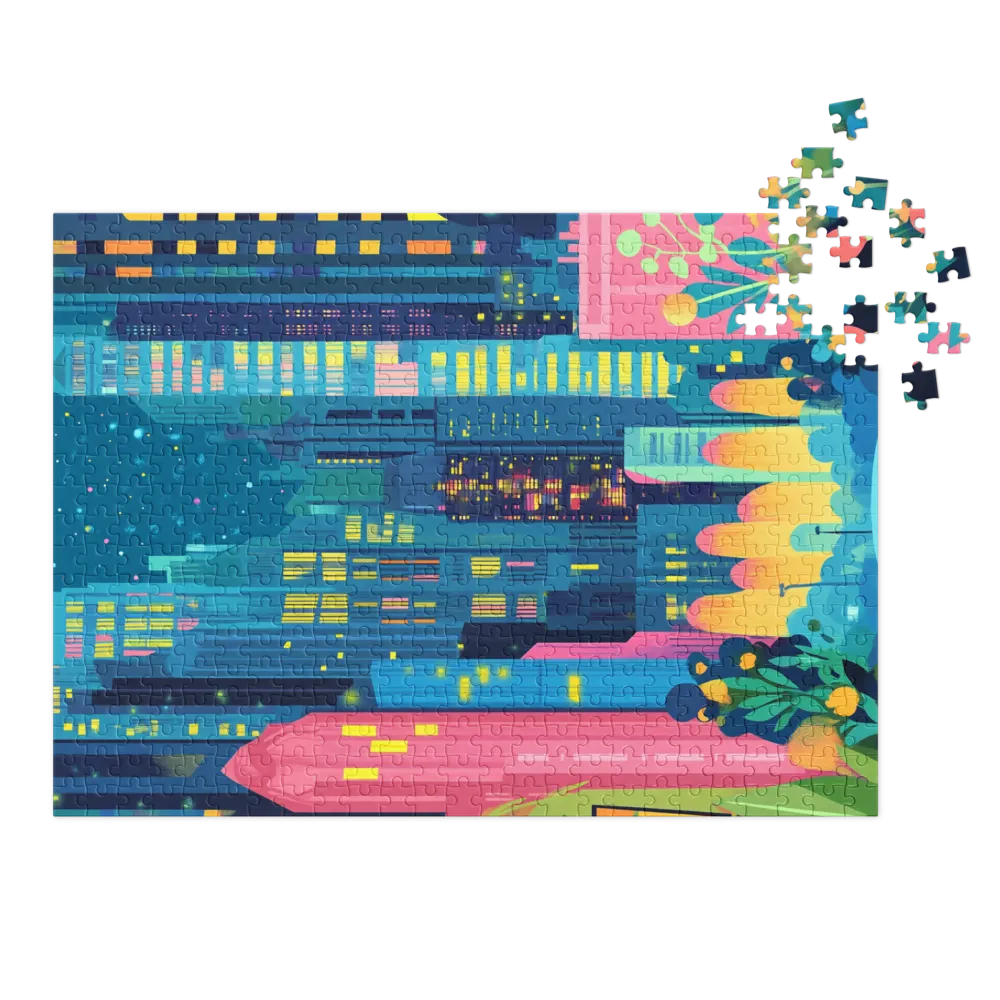 Colorful Cityscape Illustration