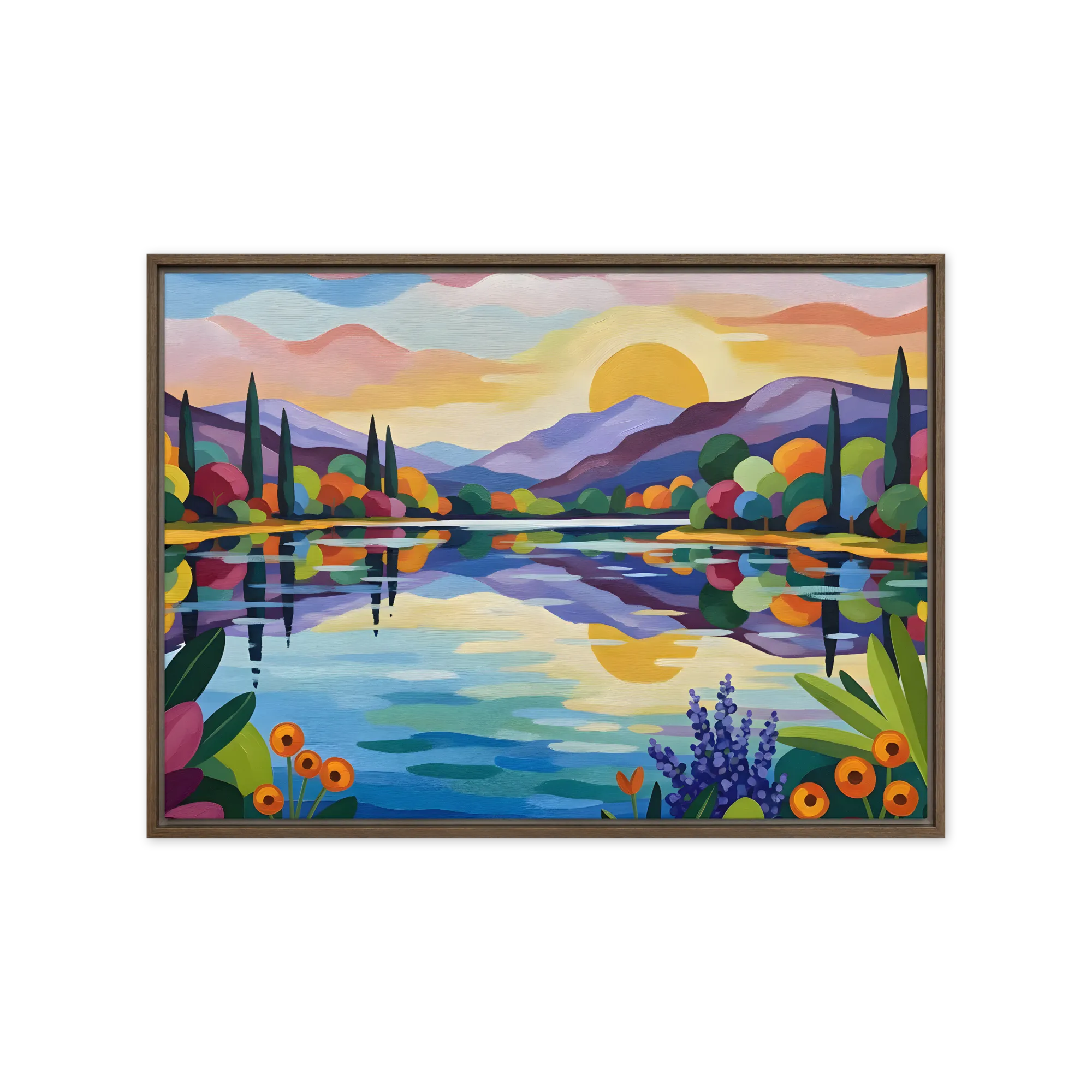 Vibrant Lakeside Serenity