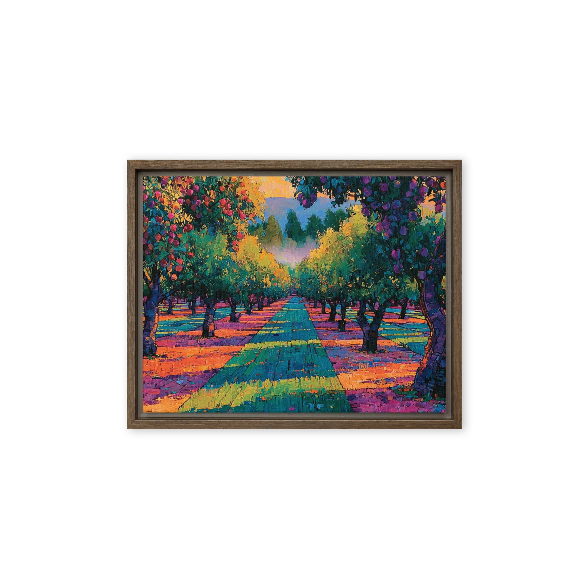 The Sunlit Orchard 
 Canvas with Black Frame