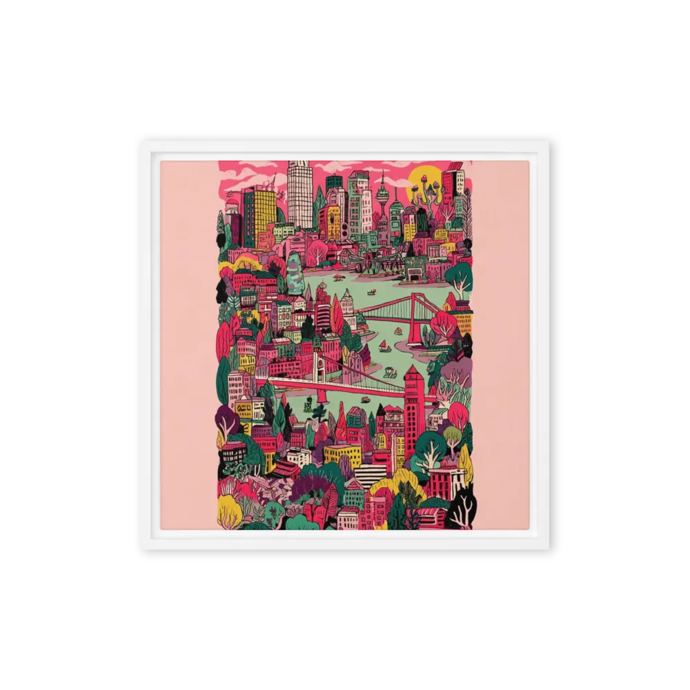 Pink Horizon City | Art Print