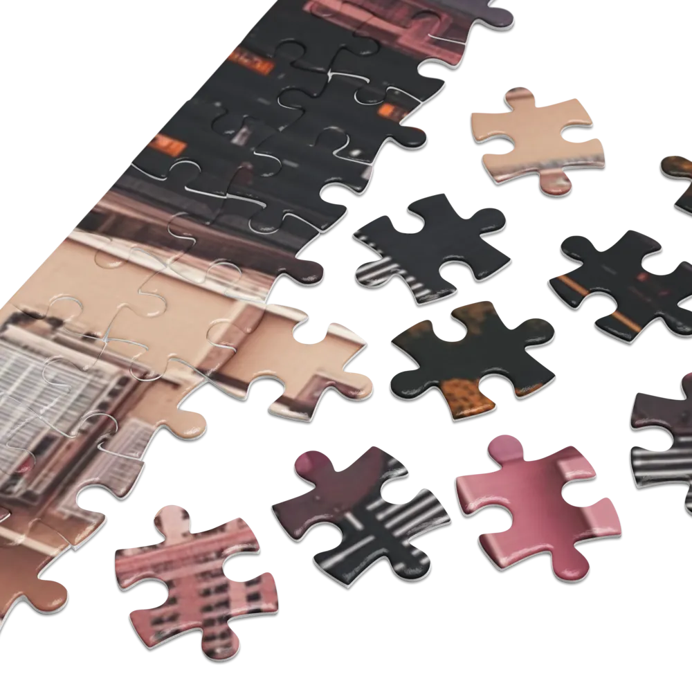 Encruzilhada Urbana: Perspectiva Aérea 
 Puzzle em caixa de metal