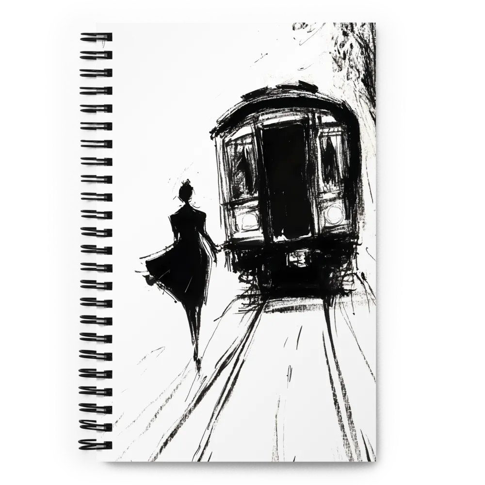 The Departing Train 
 Spiral Notebook | 140 pages