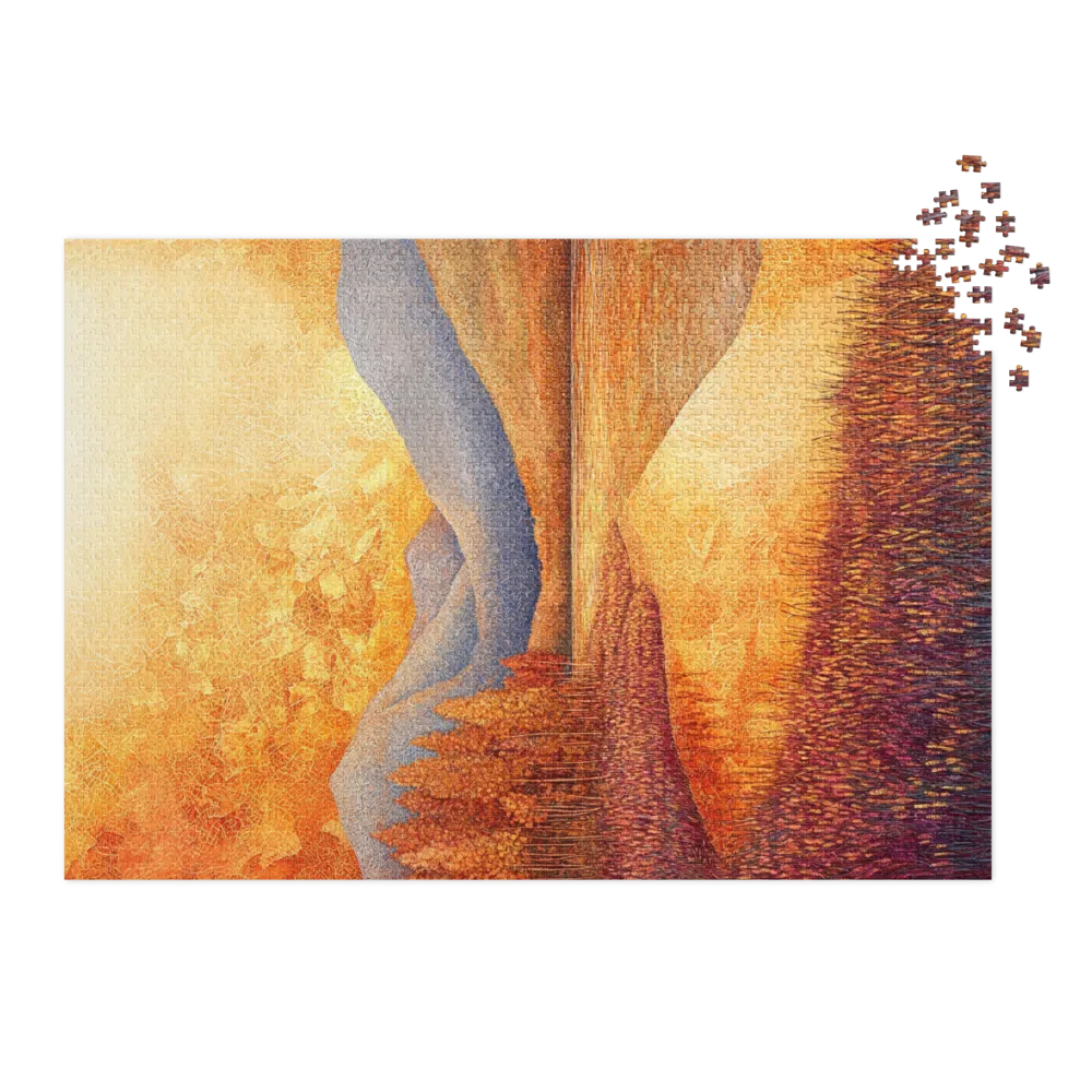 Cime Dorate al Tramonto 
 Puzzle in scatola di metallo