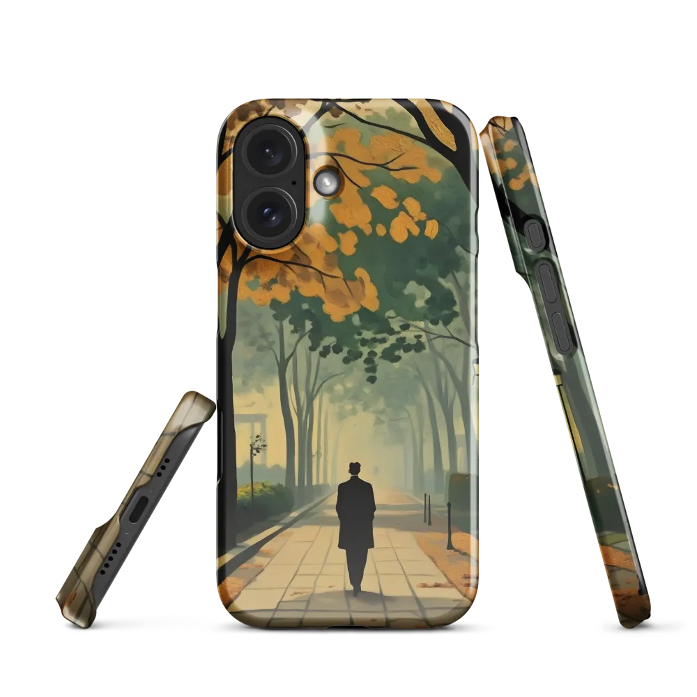 Solitary Stroll in Autumn 
 Samsung Galaxy S22 | Snap Case