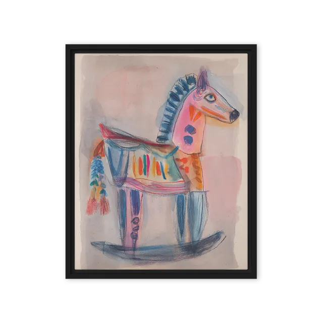The Pastel Rocking Horse | Art Print
