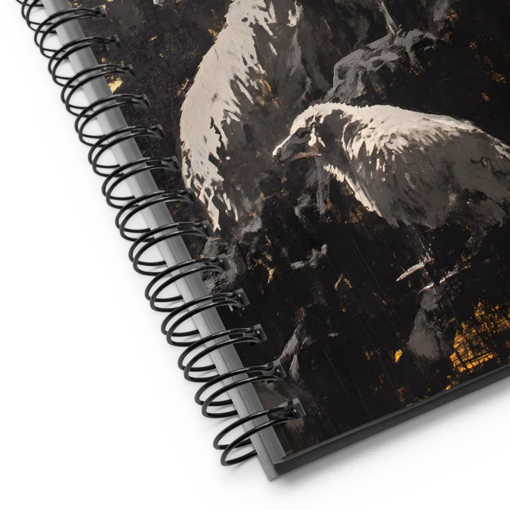 Silent Watch in Gold 
 Spiral Notebook | 140 pages