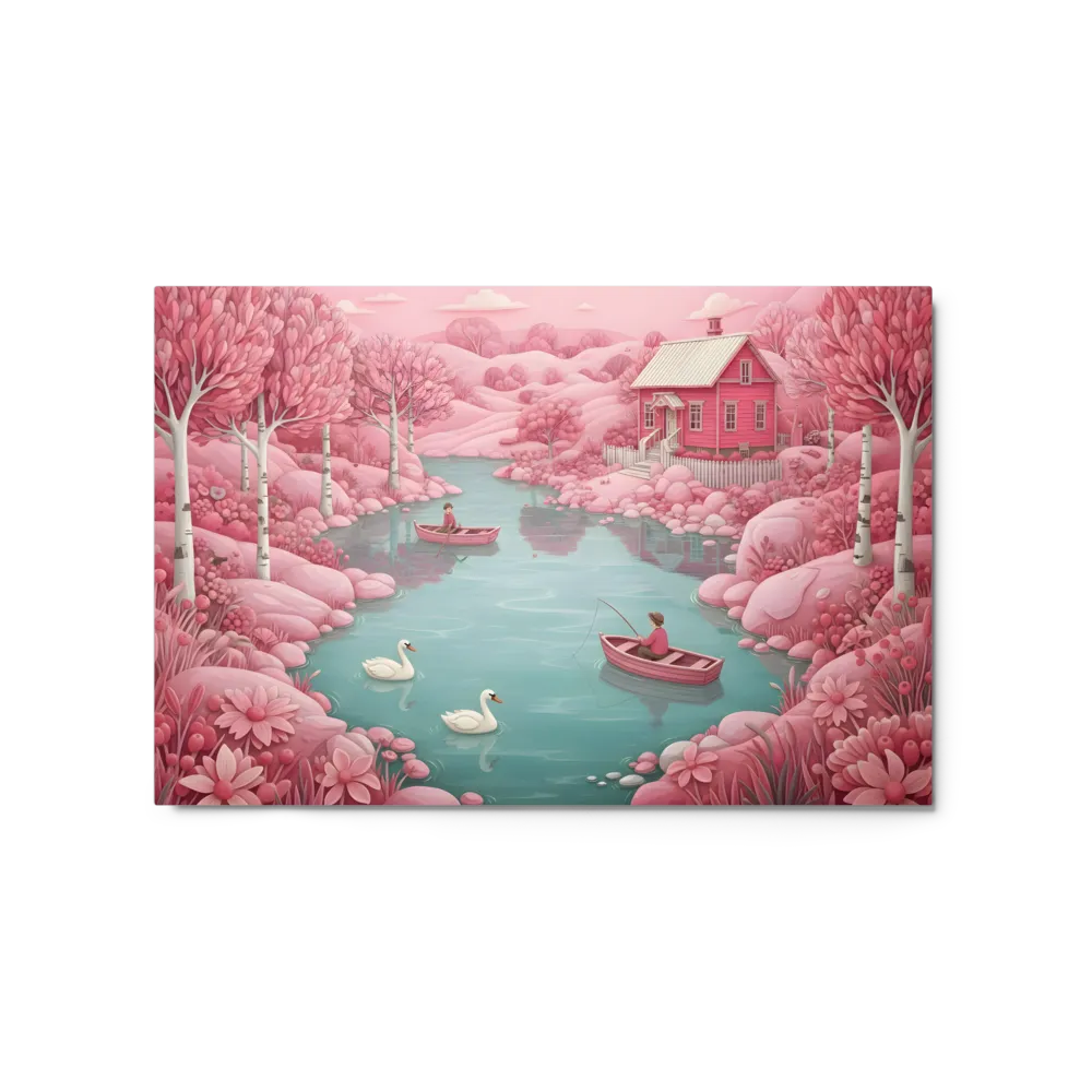 The Pink River Dream 
 Metal Print | 20″x 30″