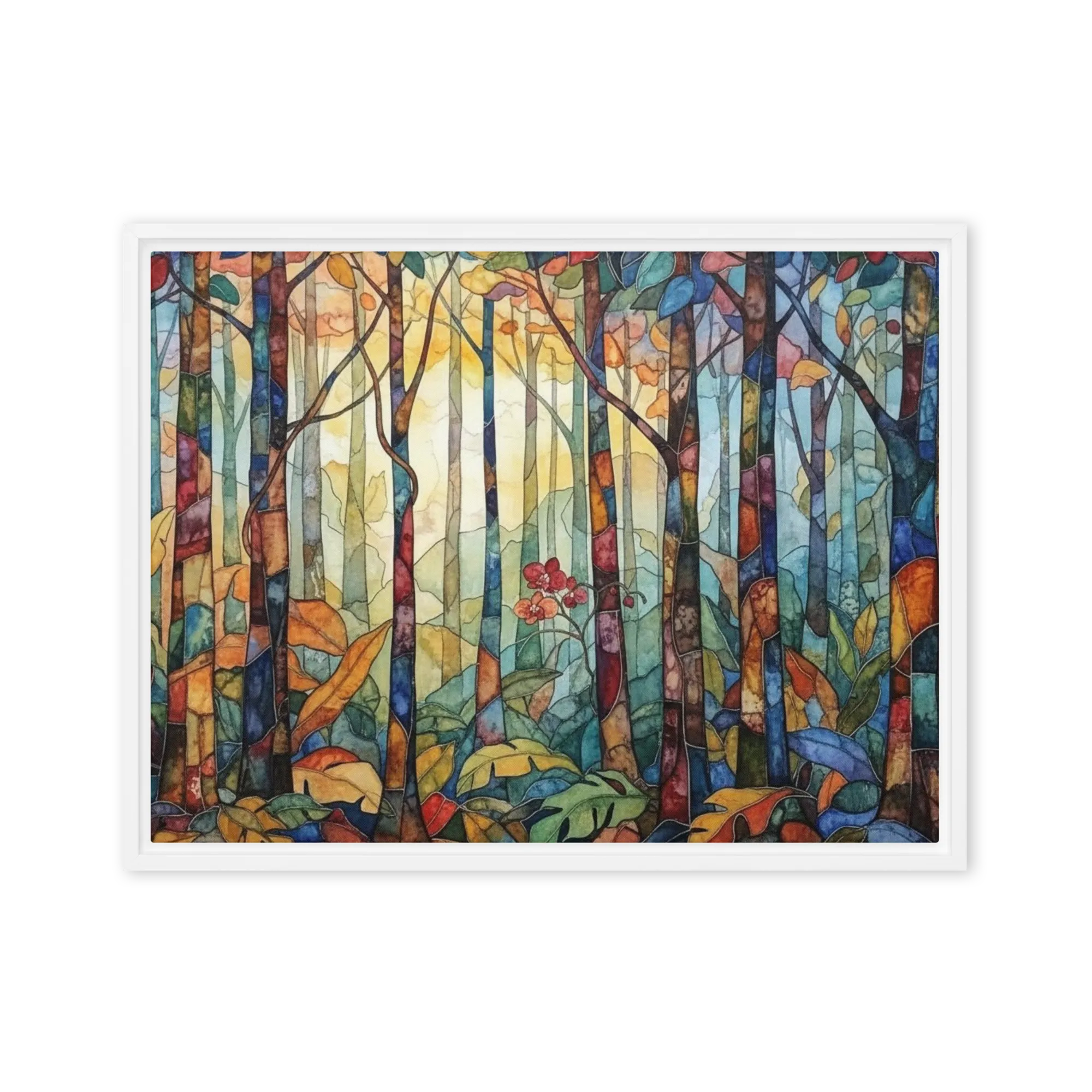 Stained Glass Forest Canopy