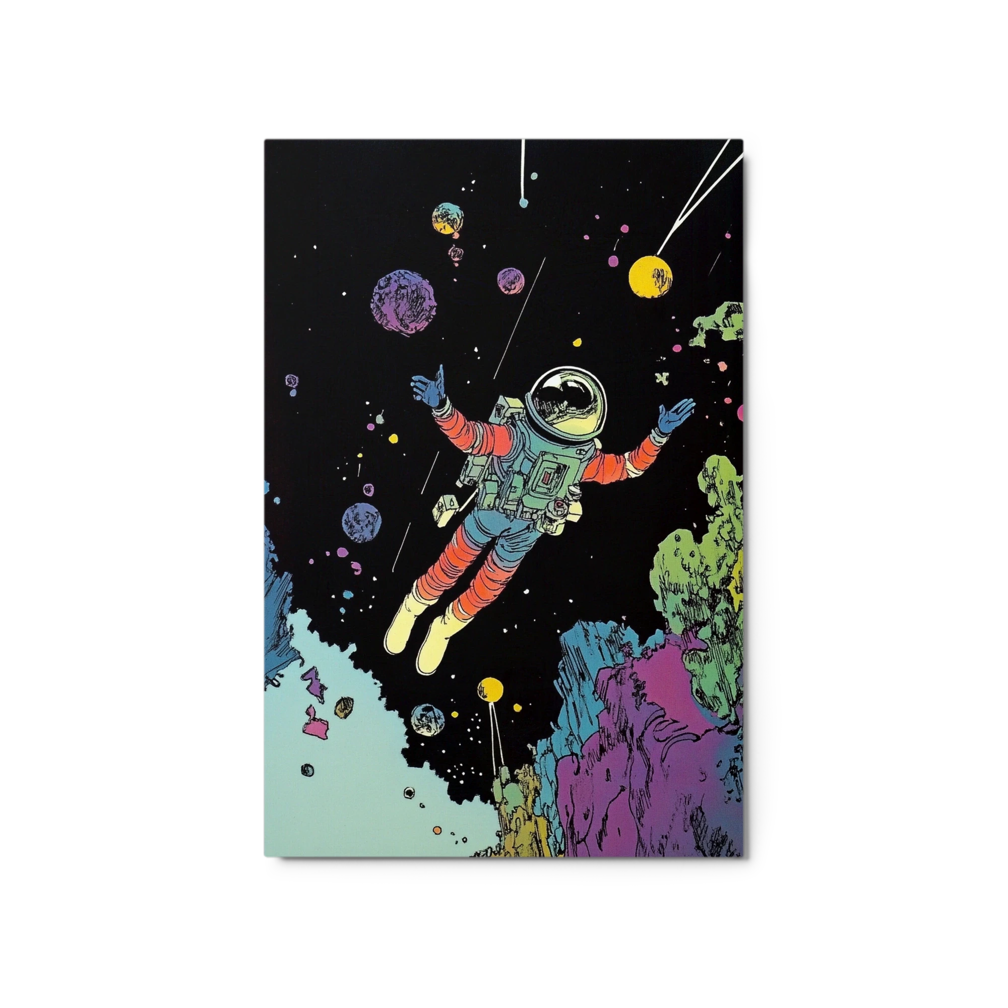 Astronaut Floating in Space Design