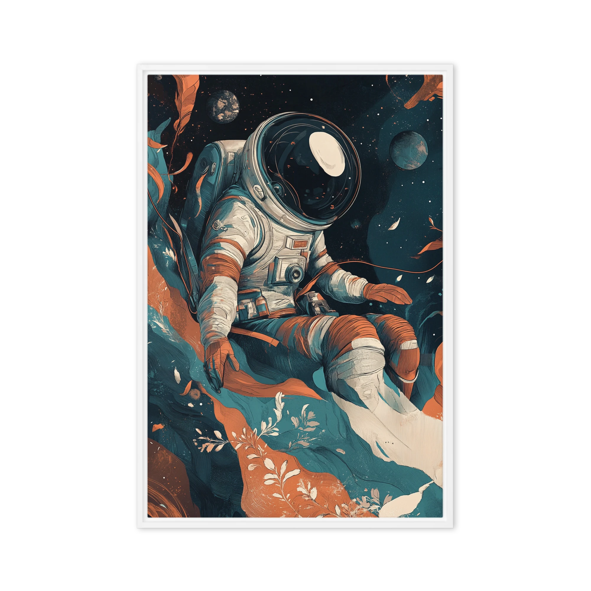 Cosmic Flora Astronaut | Art Print