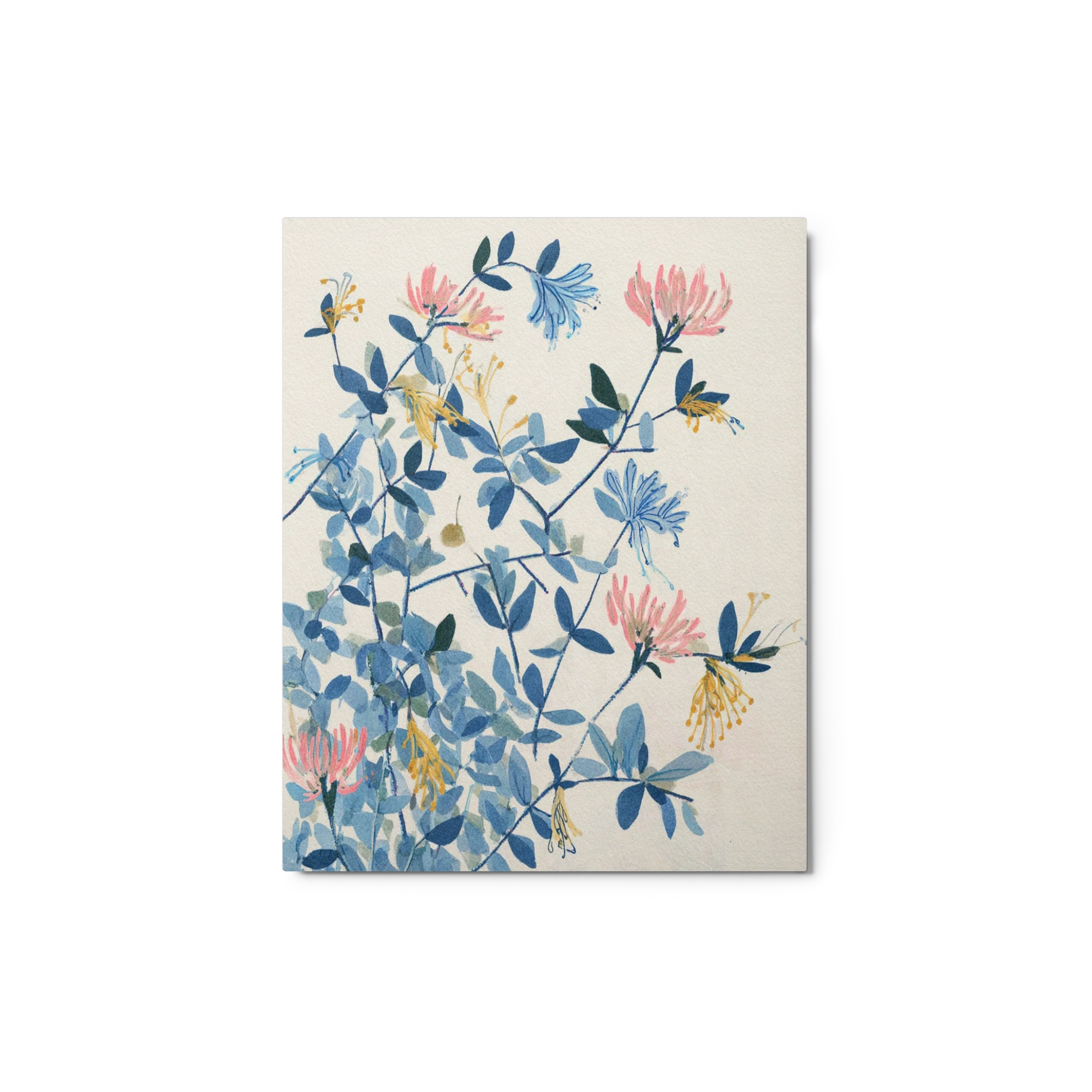 Honeysuckle in Blue and Pink