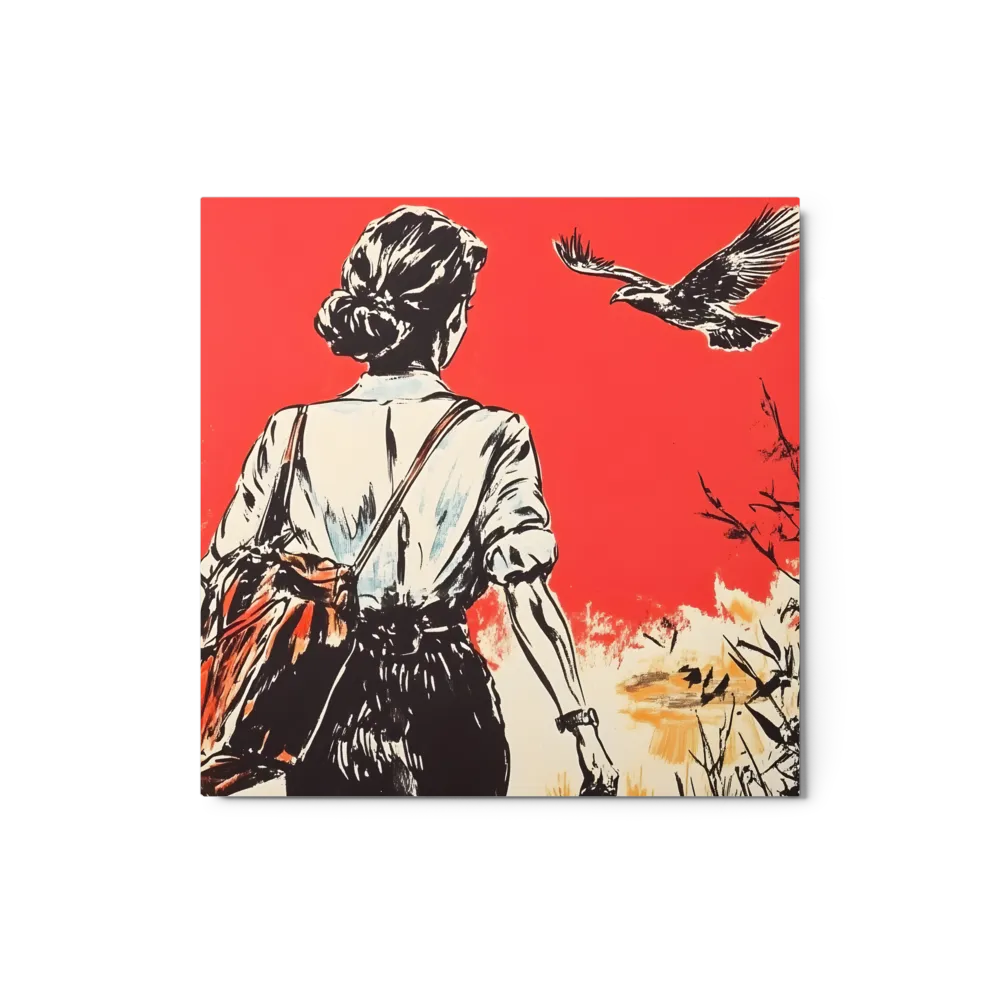 The Explorer's Gaze 
 Canvas with Brown Frame