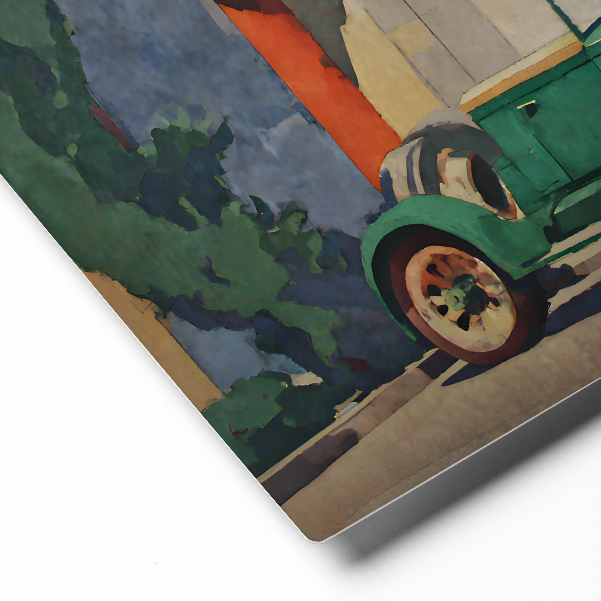 Art Deco Mediterranean Drive 
 Metal Print | 12″x 12″