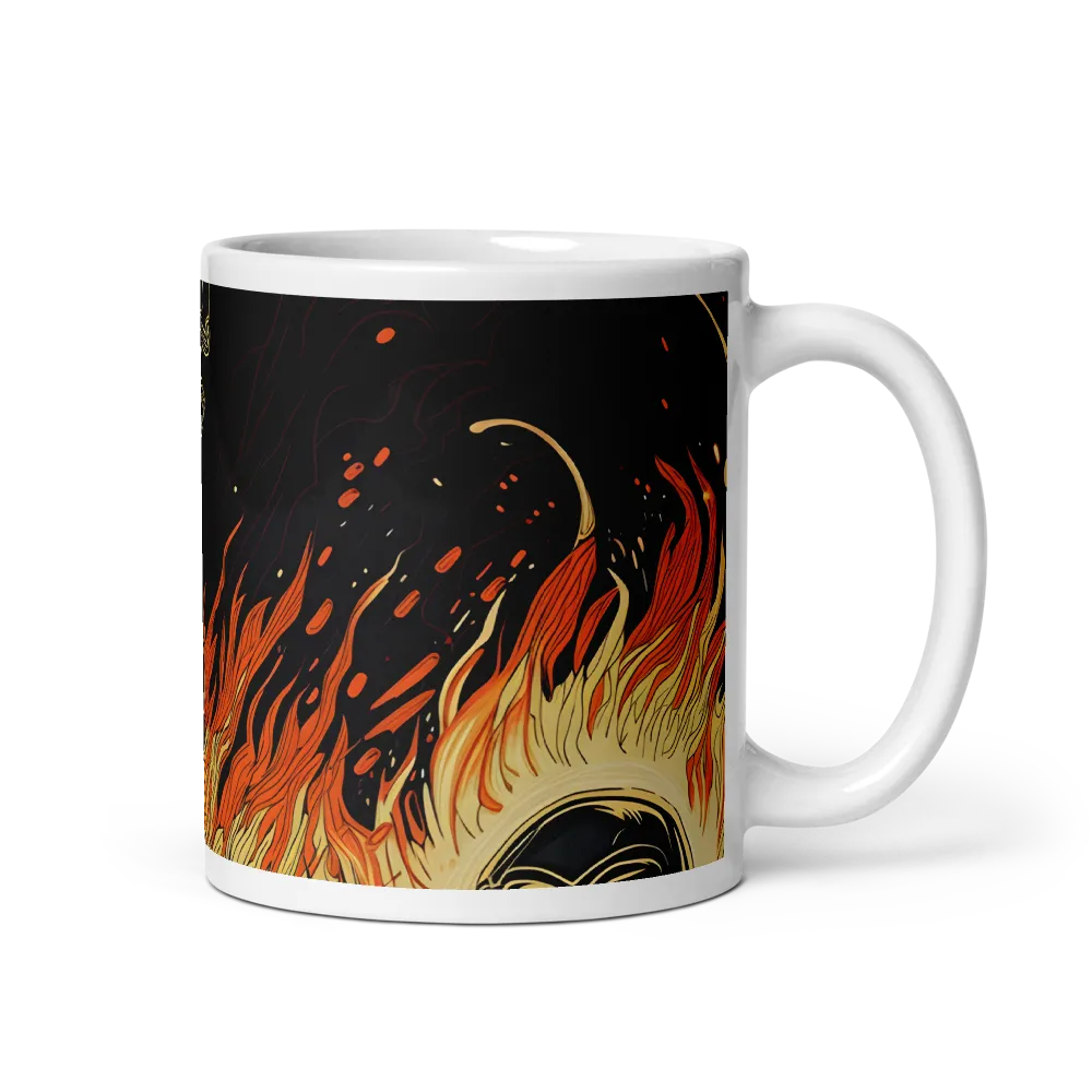 Fiery Football Run 
 Mug | 11 oz