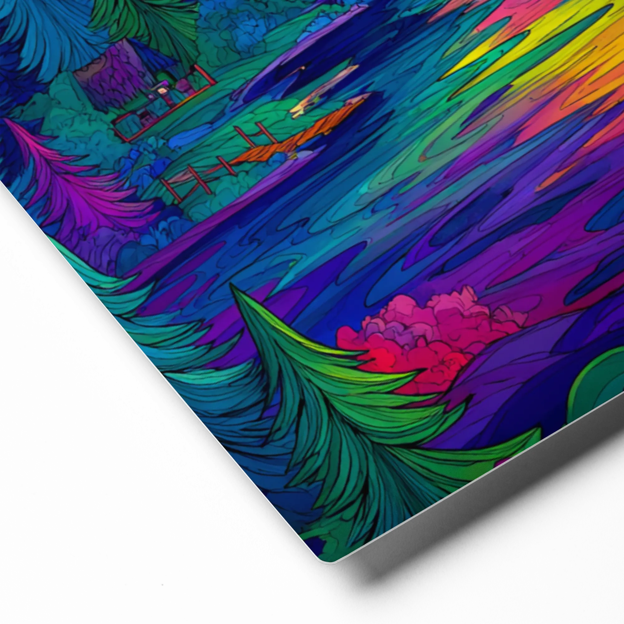 Cosmic Cabin Oasis 
 Canvas | 26″x 26″