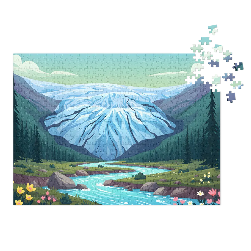 Alpine Glacier River