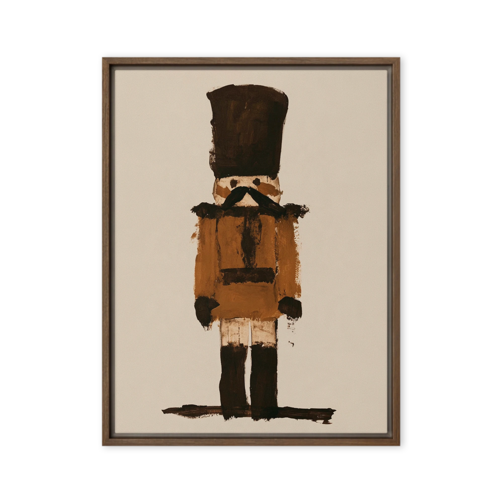 Painted Wooden Nutcracker | Art Print