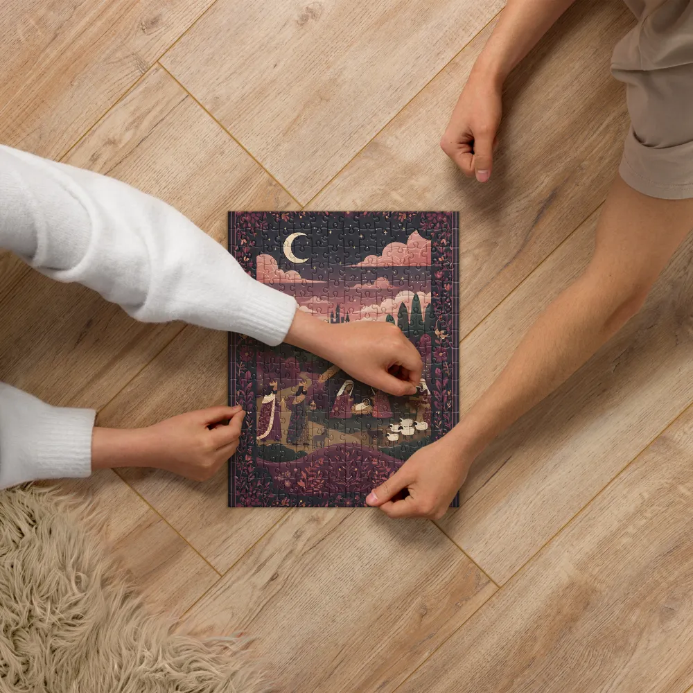 Star Over the Manger 
 Jigsaw Puzzle