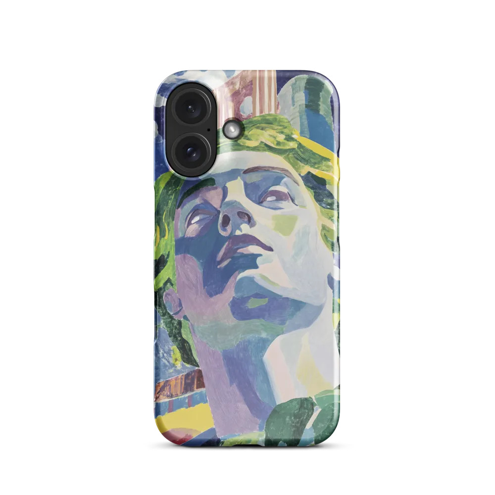Cubist Bust in Vibrant Landscape 
 Samsung Galaxy S25 | Snap Case