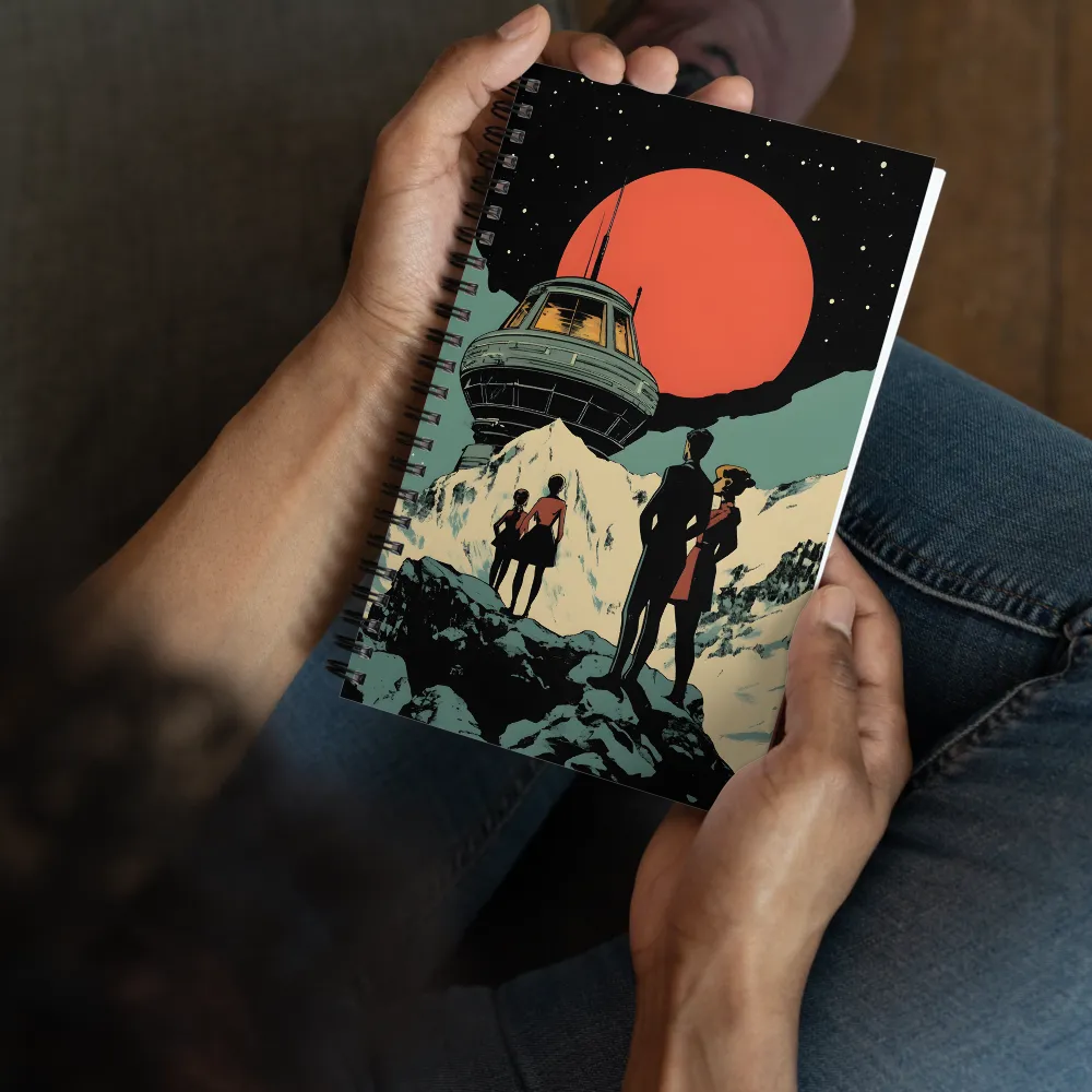 Retro-Futuristic Planetfall 
 Spiral Notebook | 140 pages