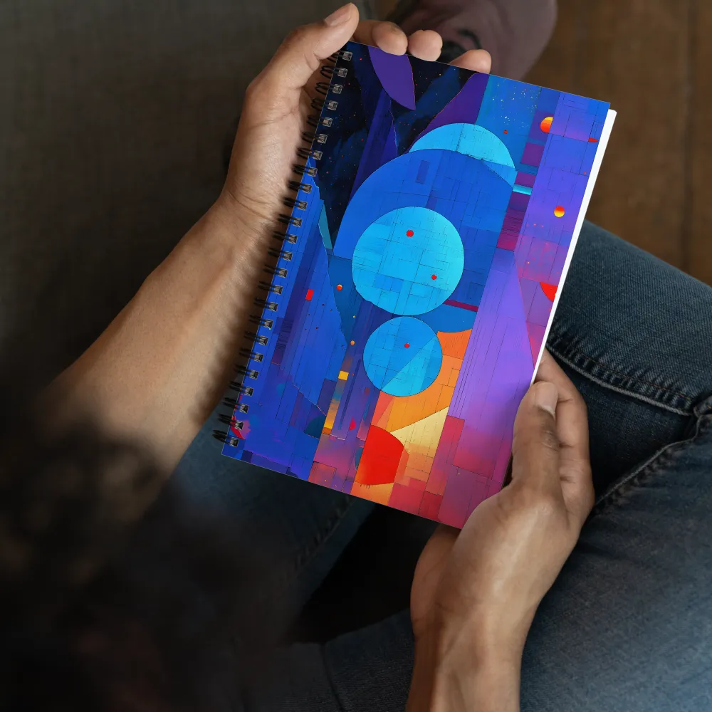 Cosmic Geometric Abstraction 
 Spiral Notebook | 140 pages