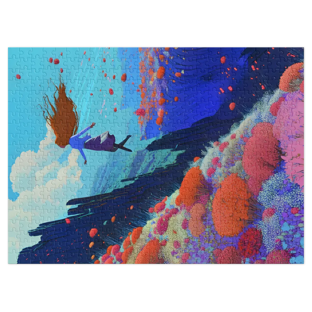 Ethereal Bloom Ascent 
 Jigsaw Puzzle in Tin Box