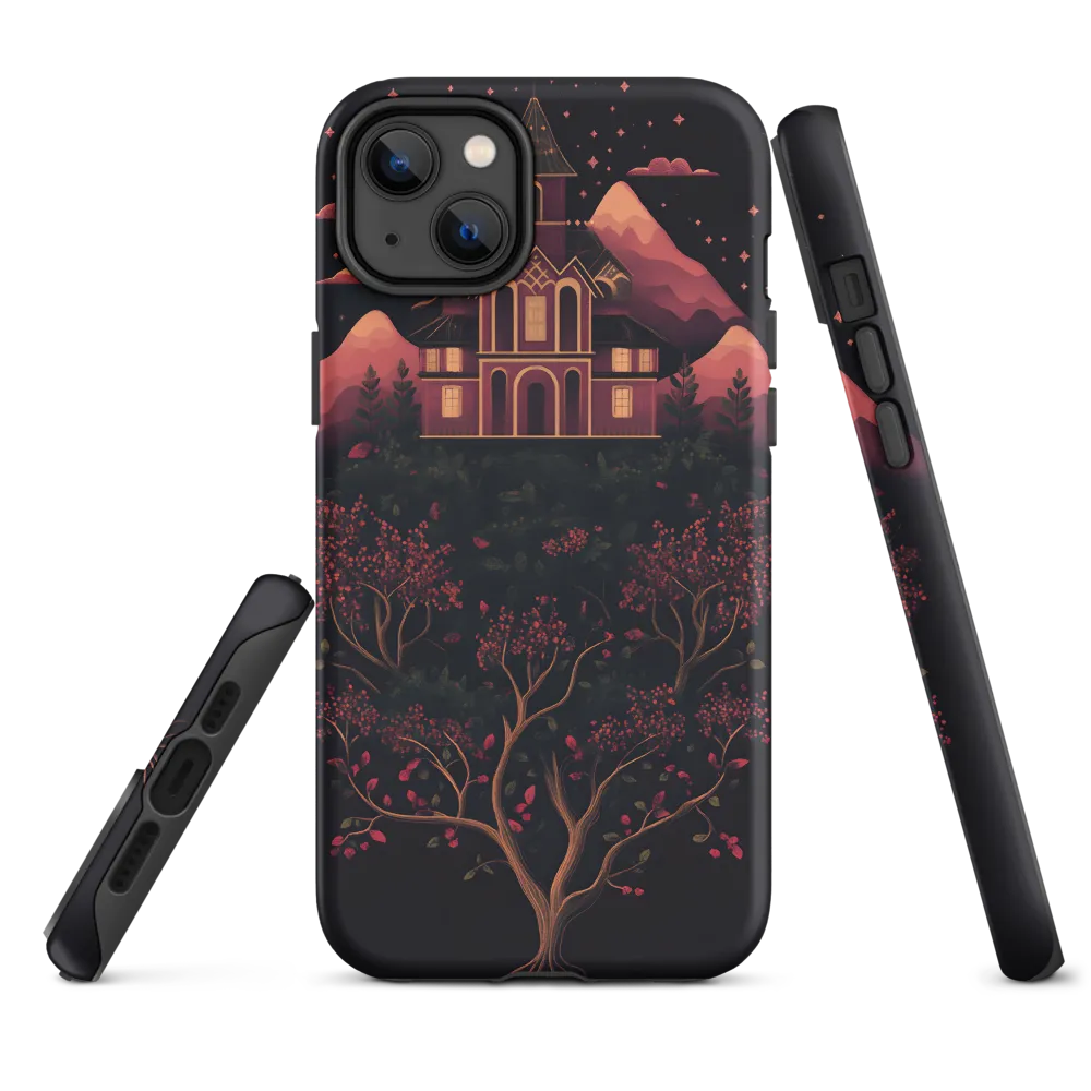 Whimsical House in Mountain Landscape | Phone Case