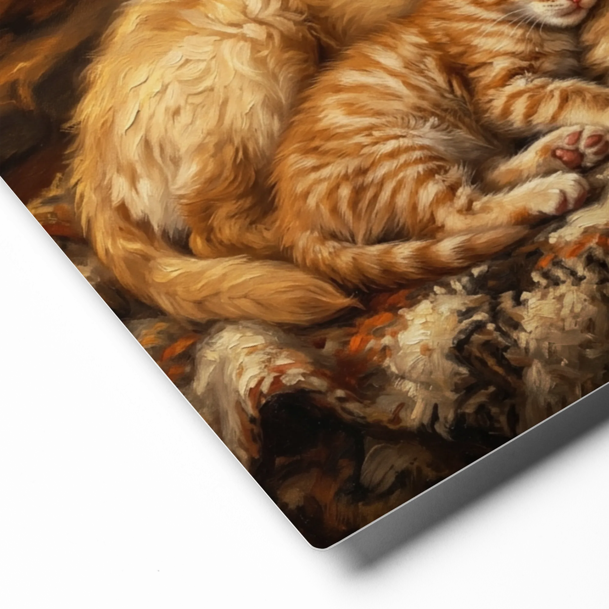 Cozy Companions 
 Paper Print With White Frame & Mat | 18″x 24″
