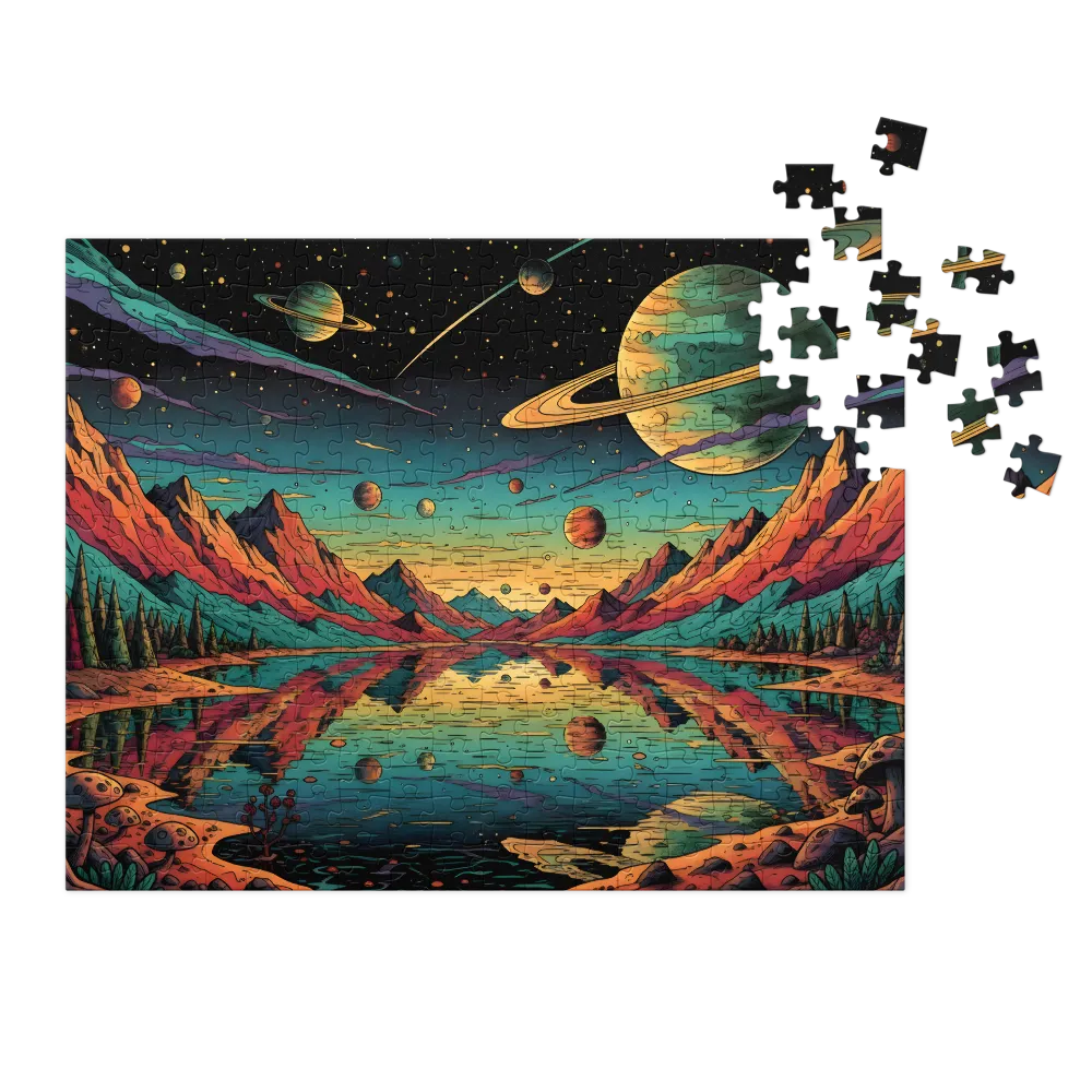 Psychedelic Planetary Vista | Jigsaw Puzzles