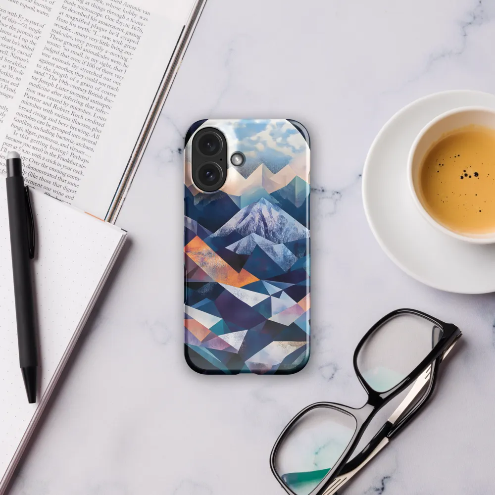 Lunar Peaks Geometric Abstraction 
 iPhone 13 | Tough Case