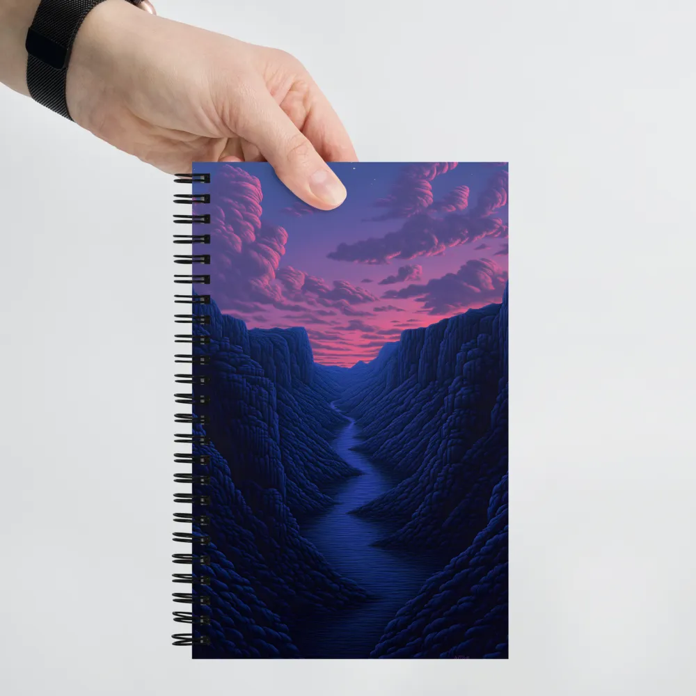 Twilight Canyon Flow 
 Spiral Notebook | 140 pages