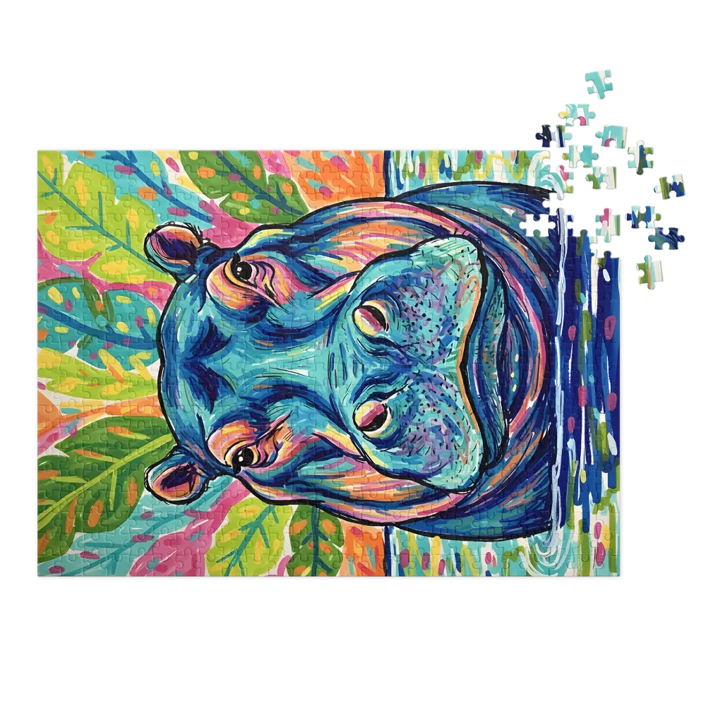 Tropical Hippo Portrait