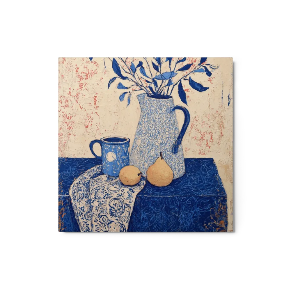 Cobalt Jug and Pears | Art Print