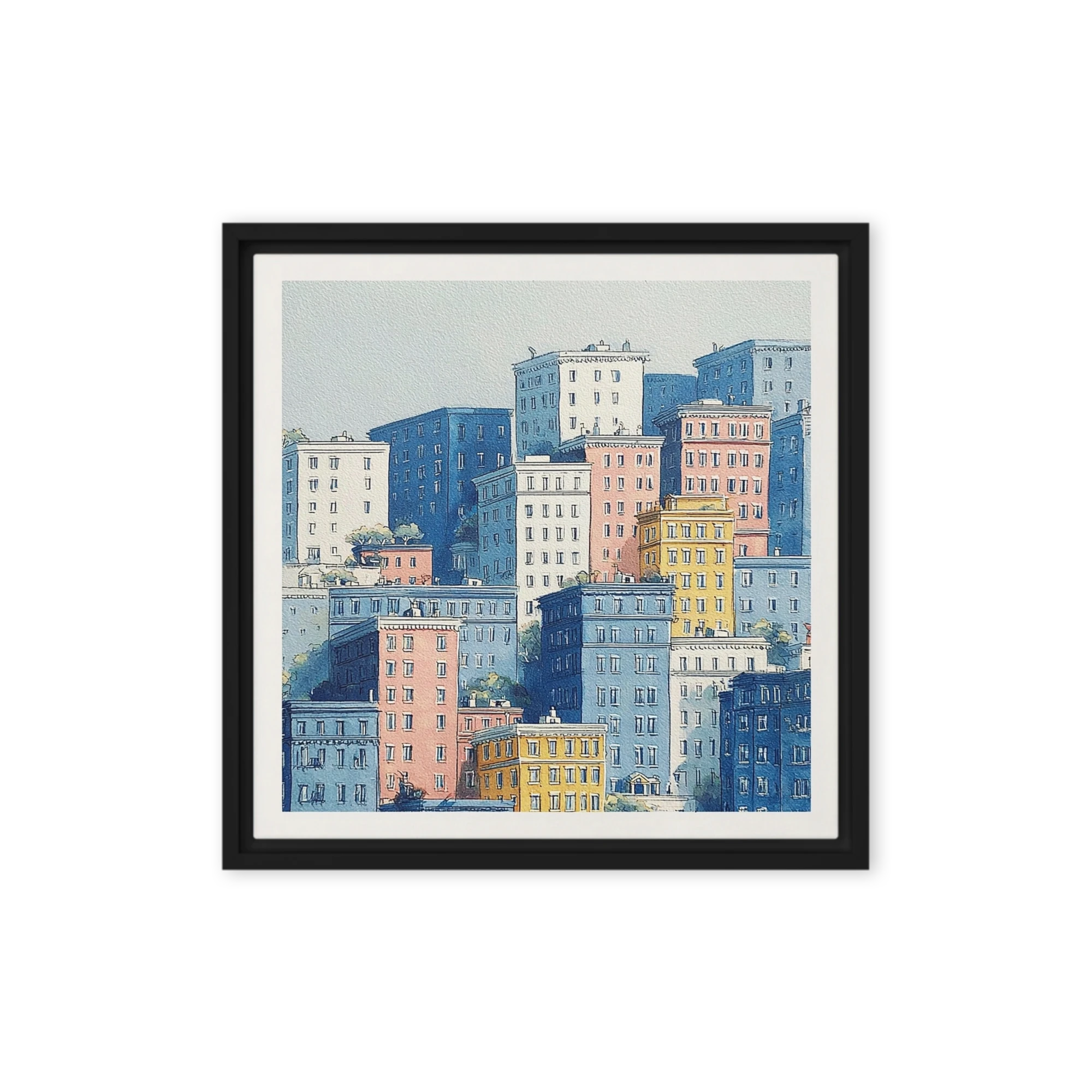 Stacked City Buildings