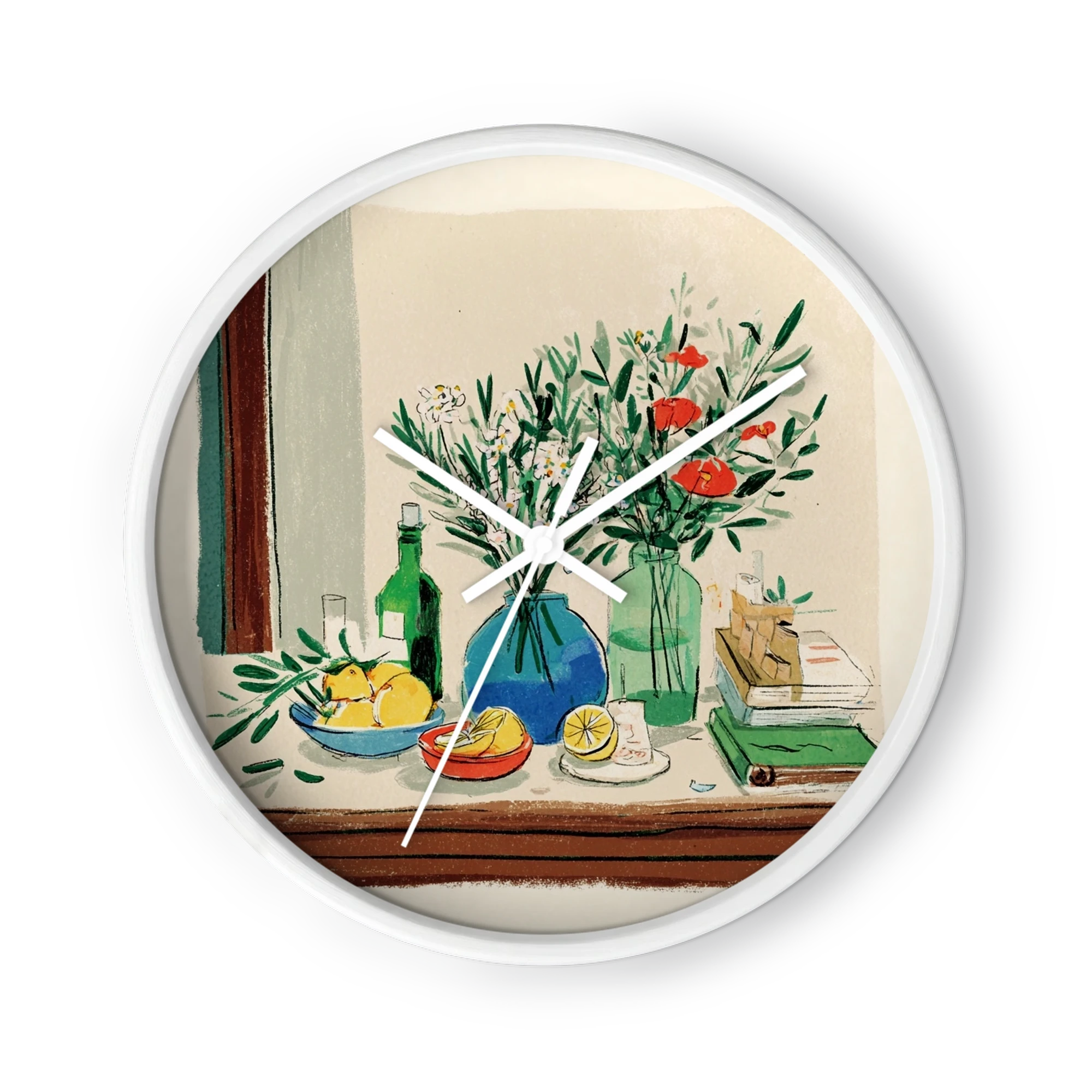 Mediterranean Still Life with Flowers