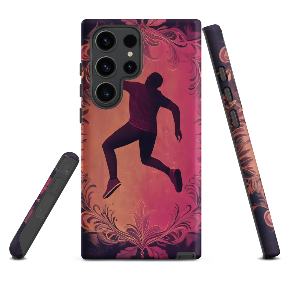 Dancer Silhouette with Floral Border | Phone Case