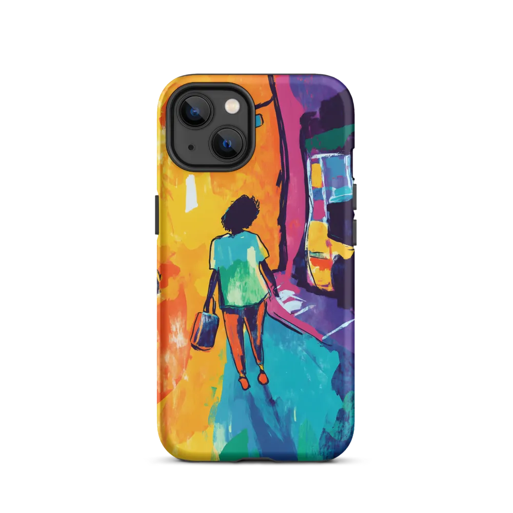 Solitary Figure in Urban Landscape | Phone Case