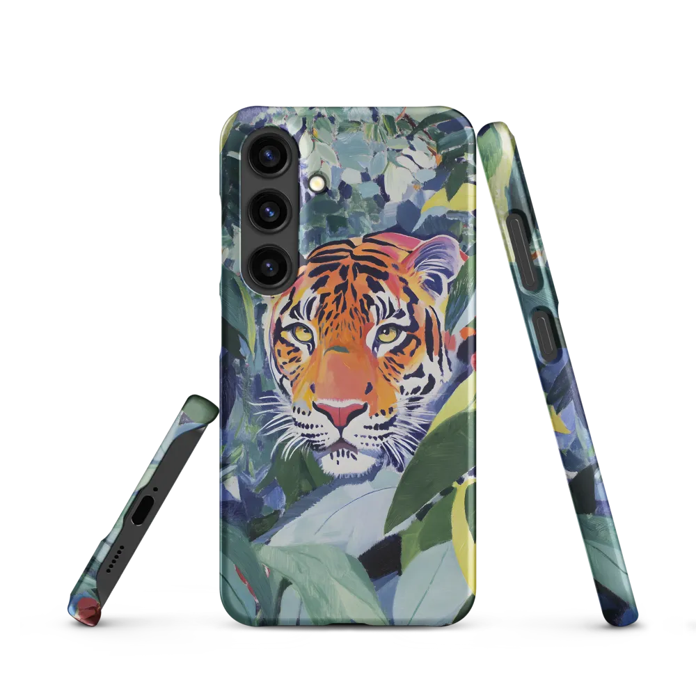 Tiger Among Lush Green Leaves | Phone Case